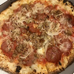 pizza, food