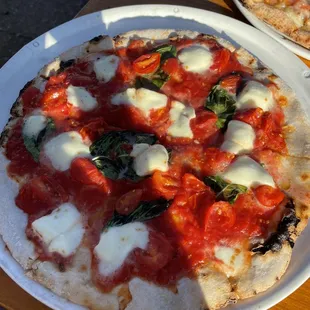 Gluten free margherita pizza
