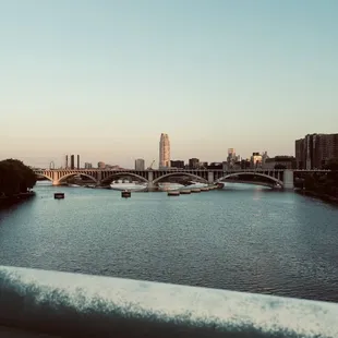 a view of a bridge over a river