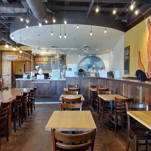 Interior of restaurant.