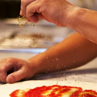 Sprinkling of oregano