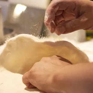 Hand-rolled dough