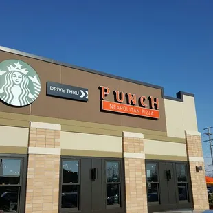 A Starbucks right next to a new Punch Pizza! I must be dreaming, I am in heaven.