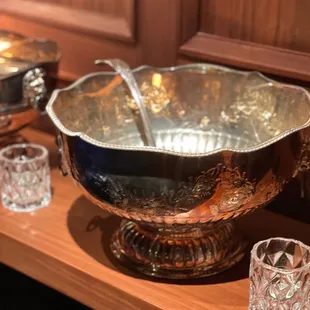Large punch bowl