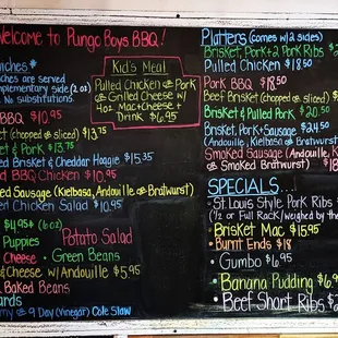 This is their menu board.  It can change daily.  Photo taken May 3, 2024.