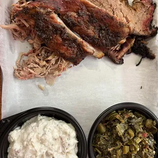 Platter - pulled pork, brisket &amp; pork ribs