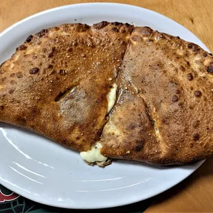 This is is the Pepperoni Calzone entrée.  Photo taken December 4, 2021.