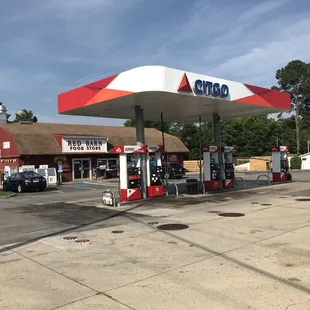 a gas station