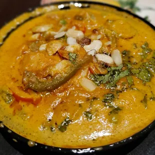 Maharaja Chicken (creamy gravy so will feel light on the  spices). Good taste