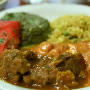 Goat Curry and Chicken Tikka Masala