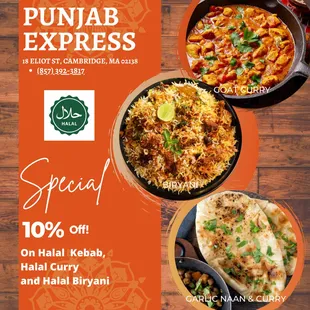 Enjoy 100% Halal Food