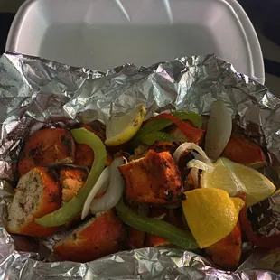 "10 piece Chicken Tikka" $12.99