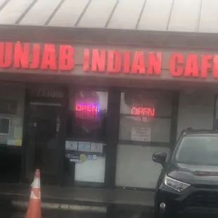 Outside Punjab Indian Cafe