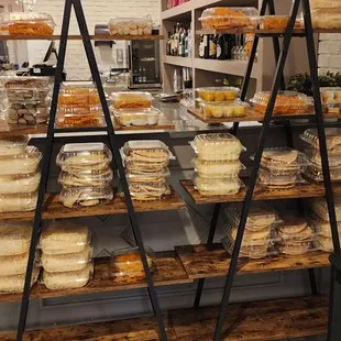 interior, bagels