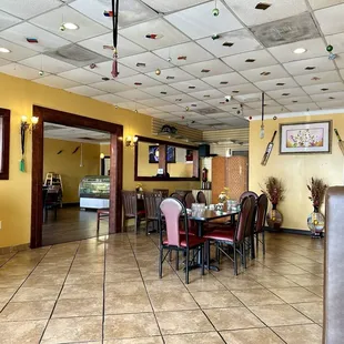Inside the restaurant