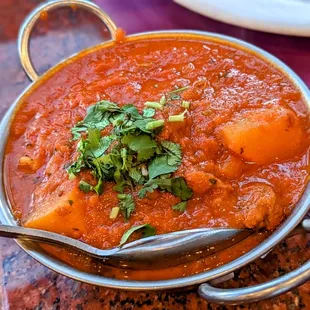 a close up of a bowl of food