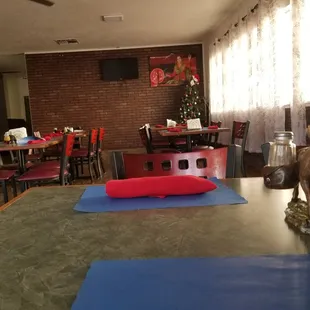 the dining area