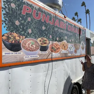 Picture of me waiting behind the truck for our order