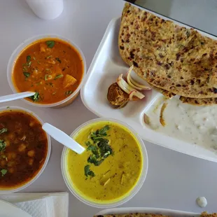 Chole Masala, Shahi Paneer, Kadhi Pakora &amp; Mix Paratha