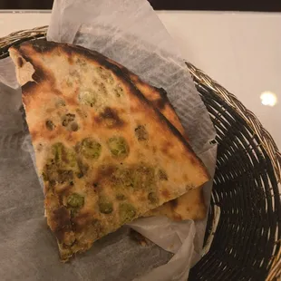 Supposedly a kheema naan.