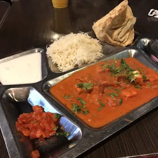 Paneer Chili Masala and Nan