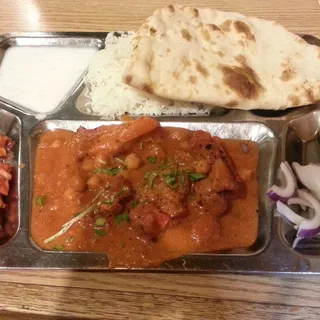 Chicken Dal Masala and Nan