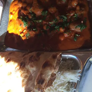 Lamb Dal Masala and Nan