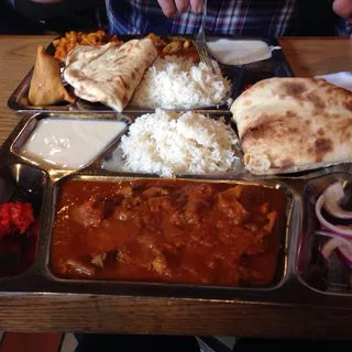 Goat Masala Curry and Nan