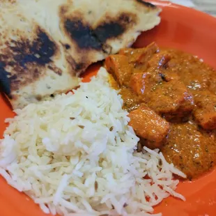 a plate of indian food