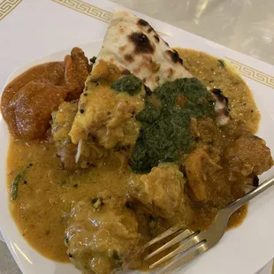 Lunch buffet! Delicious! Chai was great too!