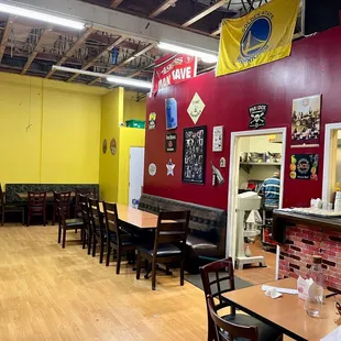 the interior of a restaurant