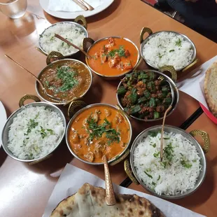 Curries and rice