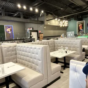 Nice open space with a lunch buffet