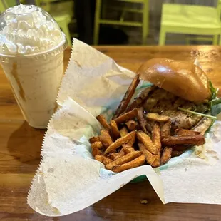 Jalapeno Hot Honey Chicken, Peanut Butter Captain Crunch Shake