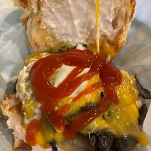 Juicy Philly Burger (w/ Turkey patty)