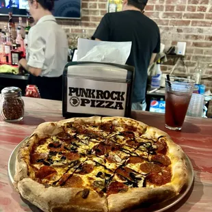 Pepperoni Mushroom Balsamic glaze pizza