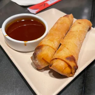 Char siu egg rolls