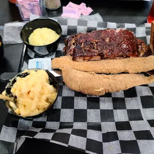 Catfish and ribs meal