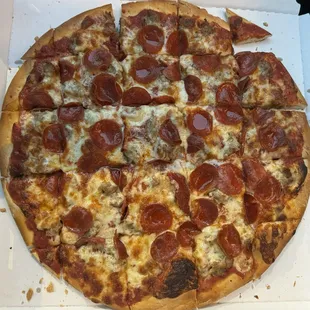 Sausage and pepperoni