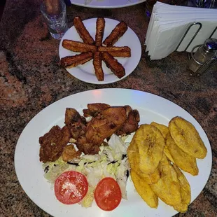 a plate of food on a table
