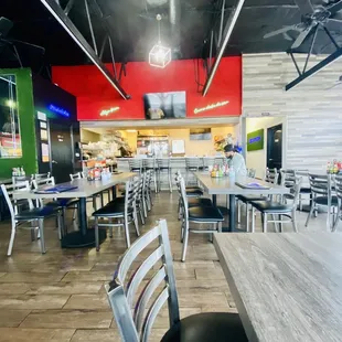 the interior of a restaurant