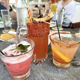 Michelada kraken, Pinky, Margarita Tropic