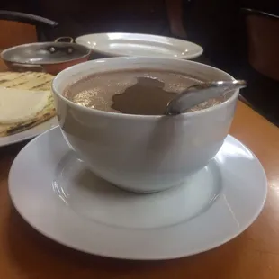 Bowl of hot chocolate!