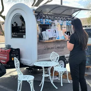 Pups and Cups Coffee Co. cart in full swing!
