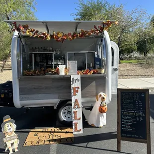 our cute trailer for fall