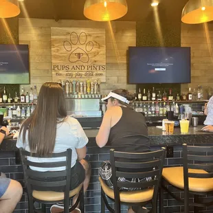 The indoor bar area (no dogs allowed)