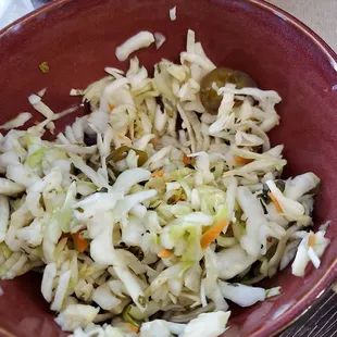 Curtido with jalapeño