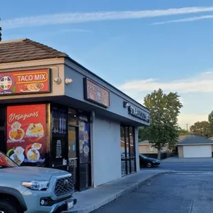 outside