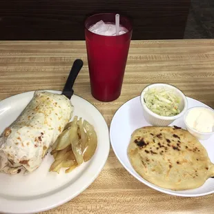 Burrito Pastor &amp; Pupusa