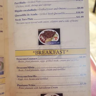 Menu Items